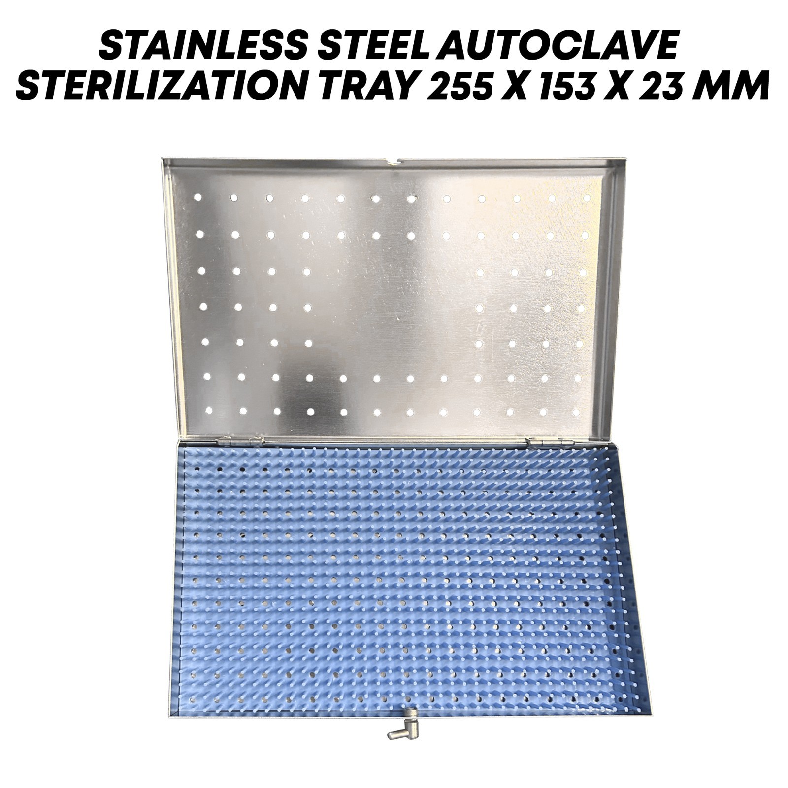 Plastic Sterilization Tray 255x153x23mm Stainless Steel Surgical Instrument Tray