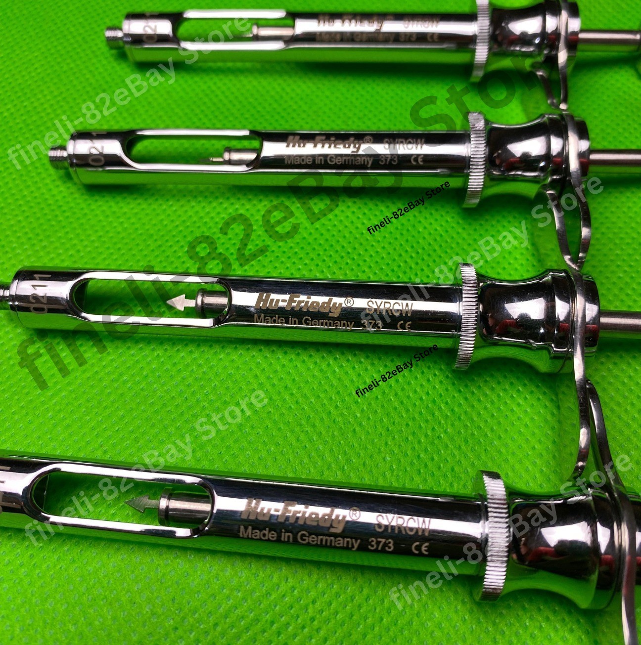 Lot of 4x Hu-Friedy CW Style Dental Anesthetic Aspirating 1.8ml Syringe SYRCW