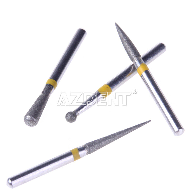 14 Type AZDENT Dental Diamond Burs Drills Kit FG101-114 for High Speed Handpiece