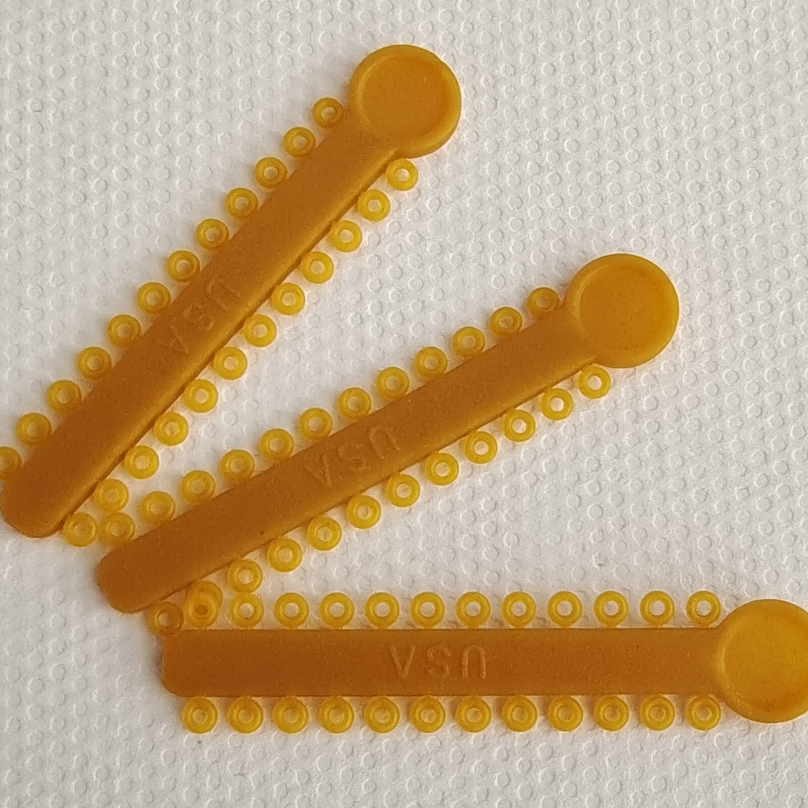 Dental Ligature Ties Orthodontics Elastic Golden Color Rubber Bands 1008Pcs/Pack