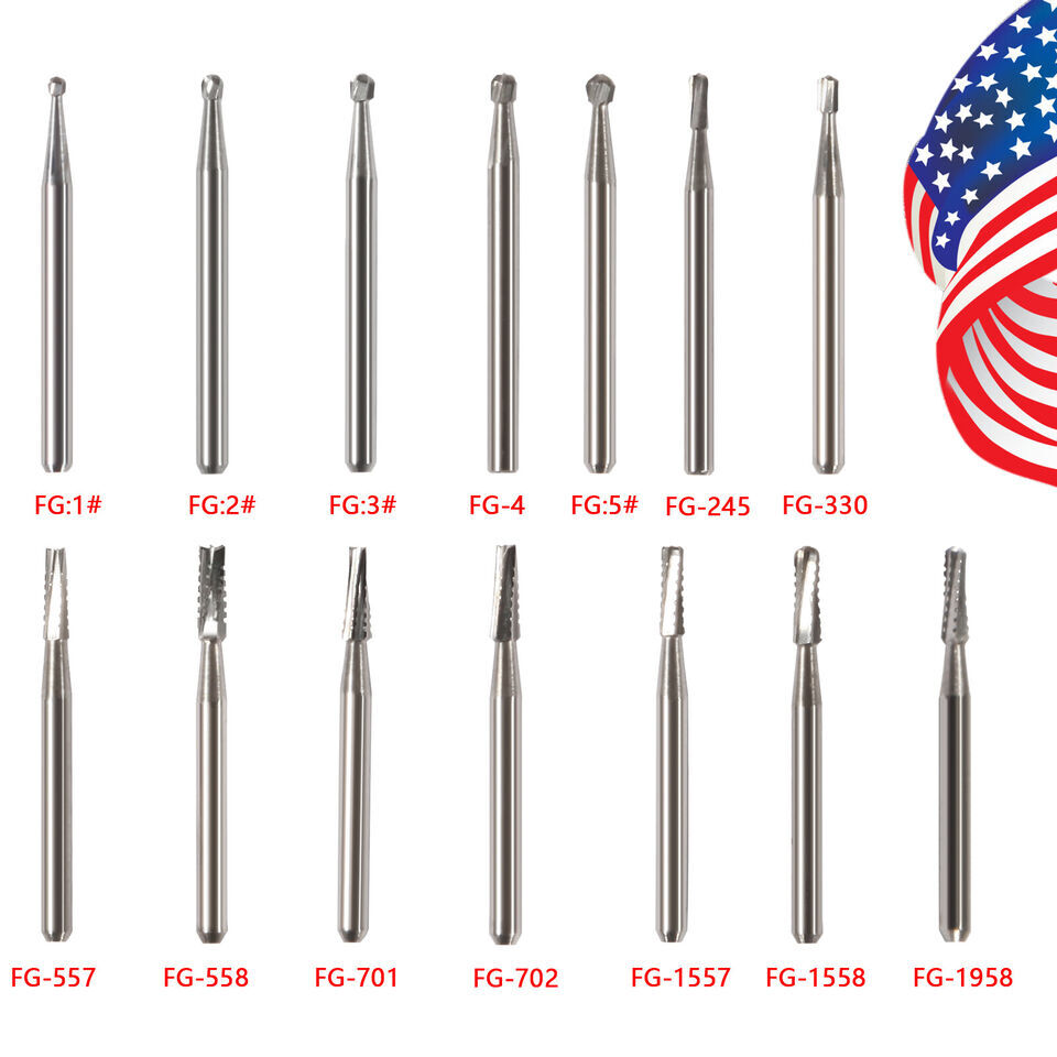 ALL Types Dental Round Tungsten Carbide FG Bur For Surgical/High Speed Handpiece