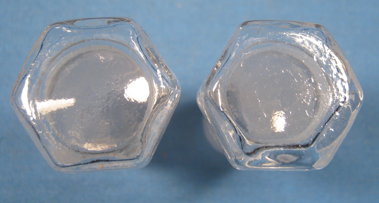 HEX HEAD HOLLOW GLASS STOPPERS X2 24/40 FREE SHIPPING