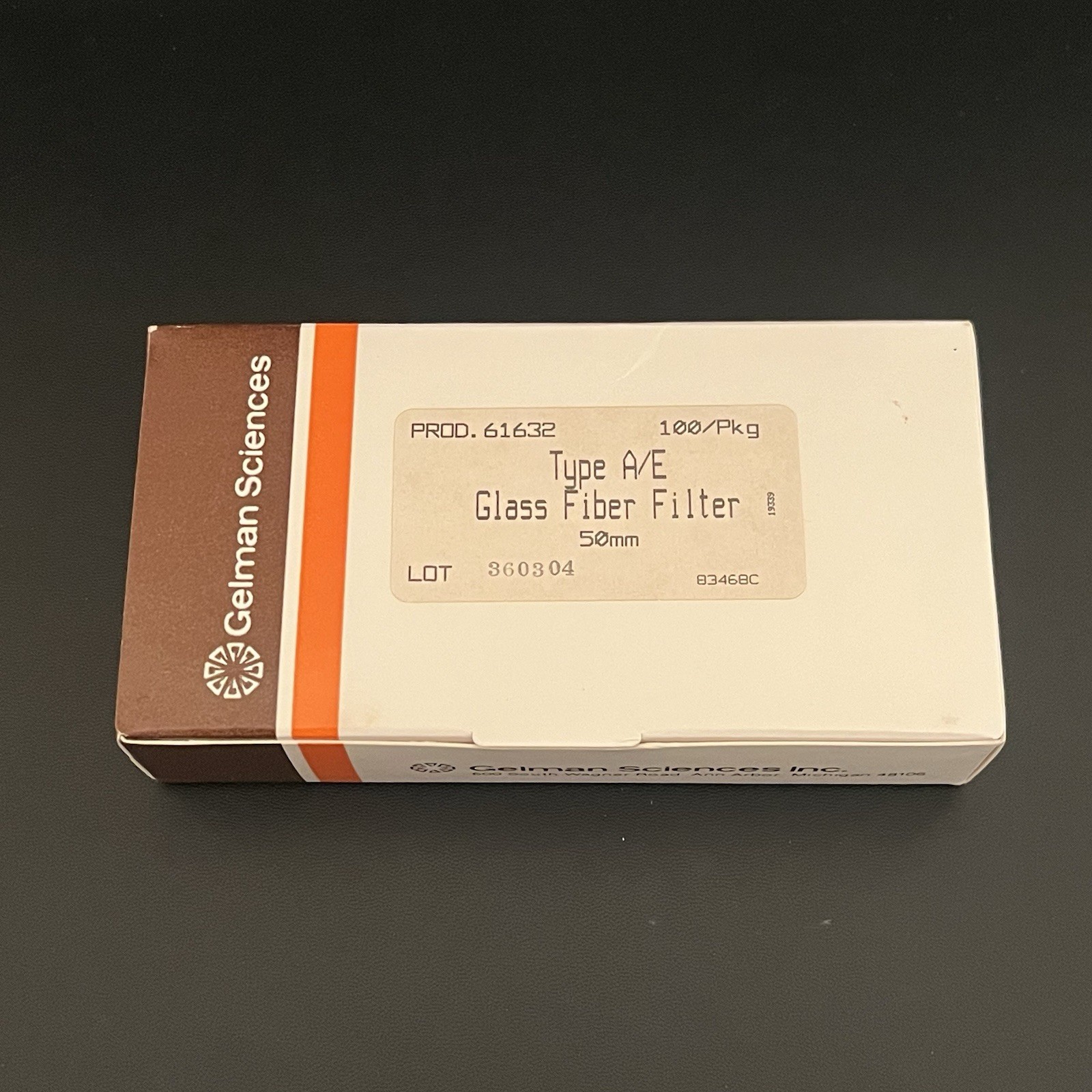Gelman Sciences Type A/E Filter Circles 50mm 100/Pkg Prod 61632 Open Box