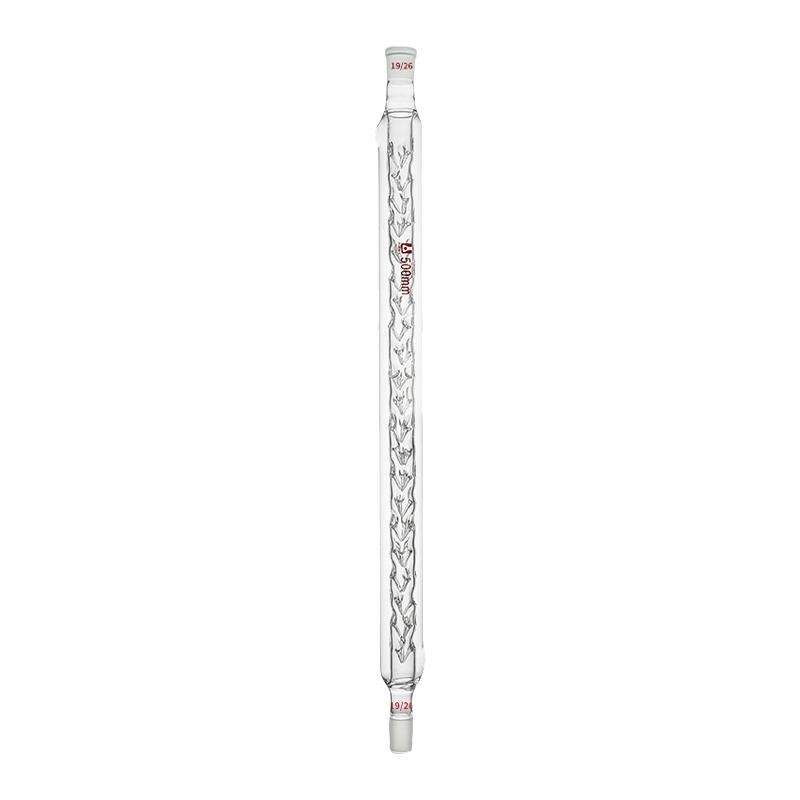 200mm-600mm Double Layer Distillation Column Lab Glass Equipment ca