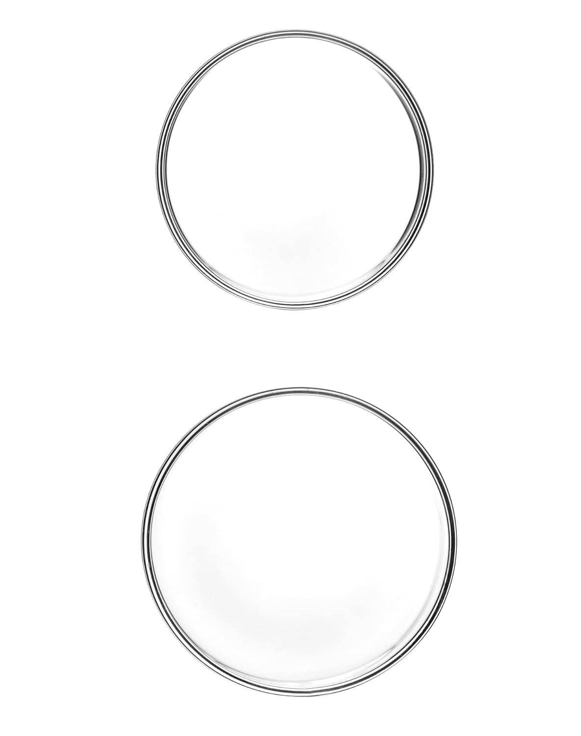 Glass Petri Dishes 5 Pack 60mm x18mm Thick Reusable Plates with Lids Lab Use Set