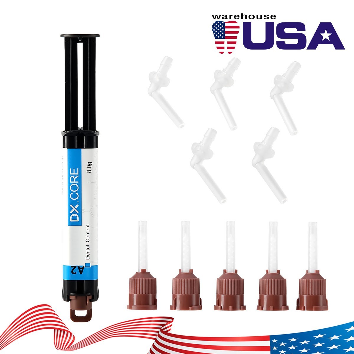 DX.CORE Dental Dentex Dual light and self Cured Composite Resin A3 /A2