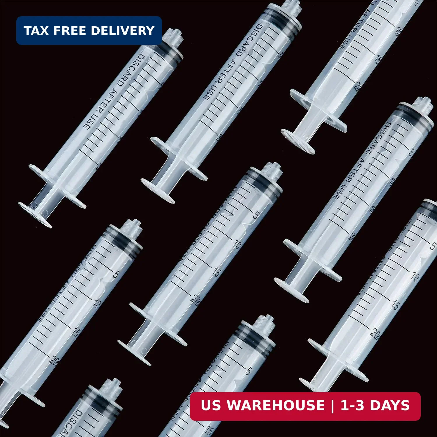 50 Pcs – 20ml Syringes with 14ga, 20ga,21ga, 23ga Blunt Tip Needles With Syringe