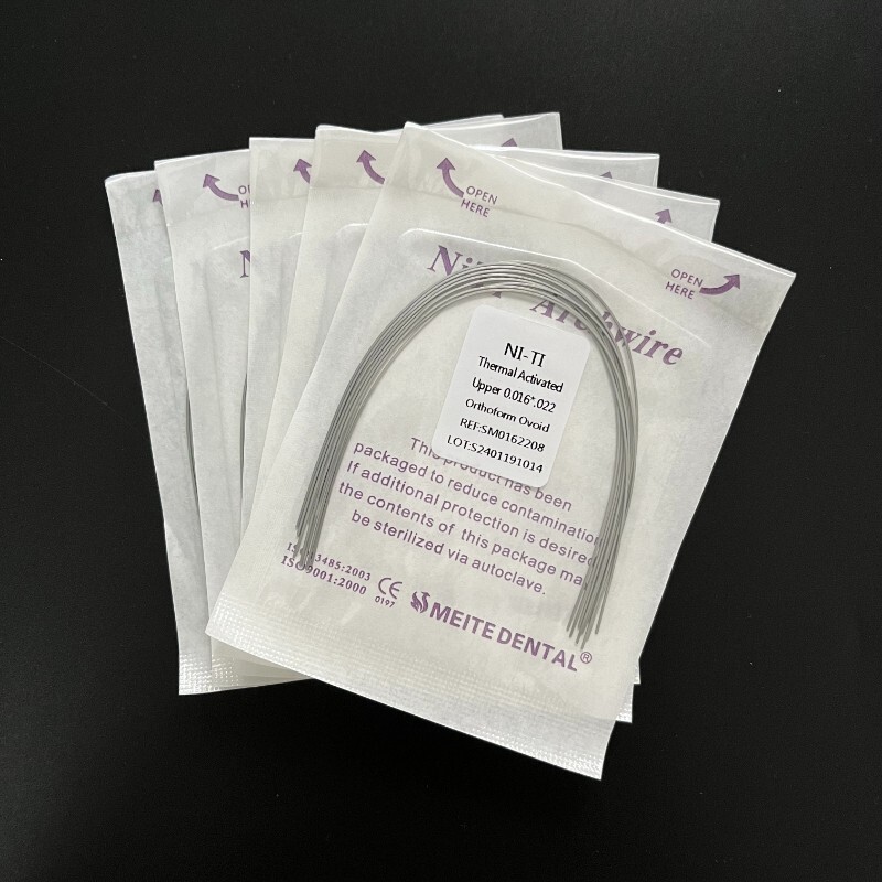 10 Packs Dental Orthodontic Thermal Activated Niti Arch Wires Rectangular Ovoid
