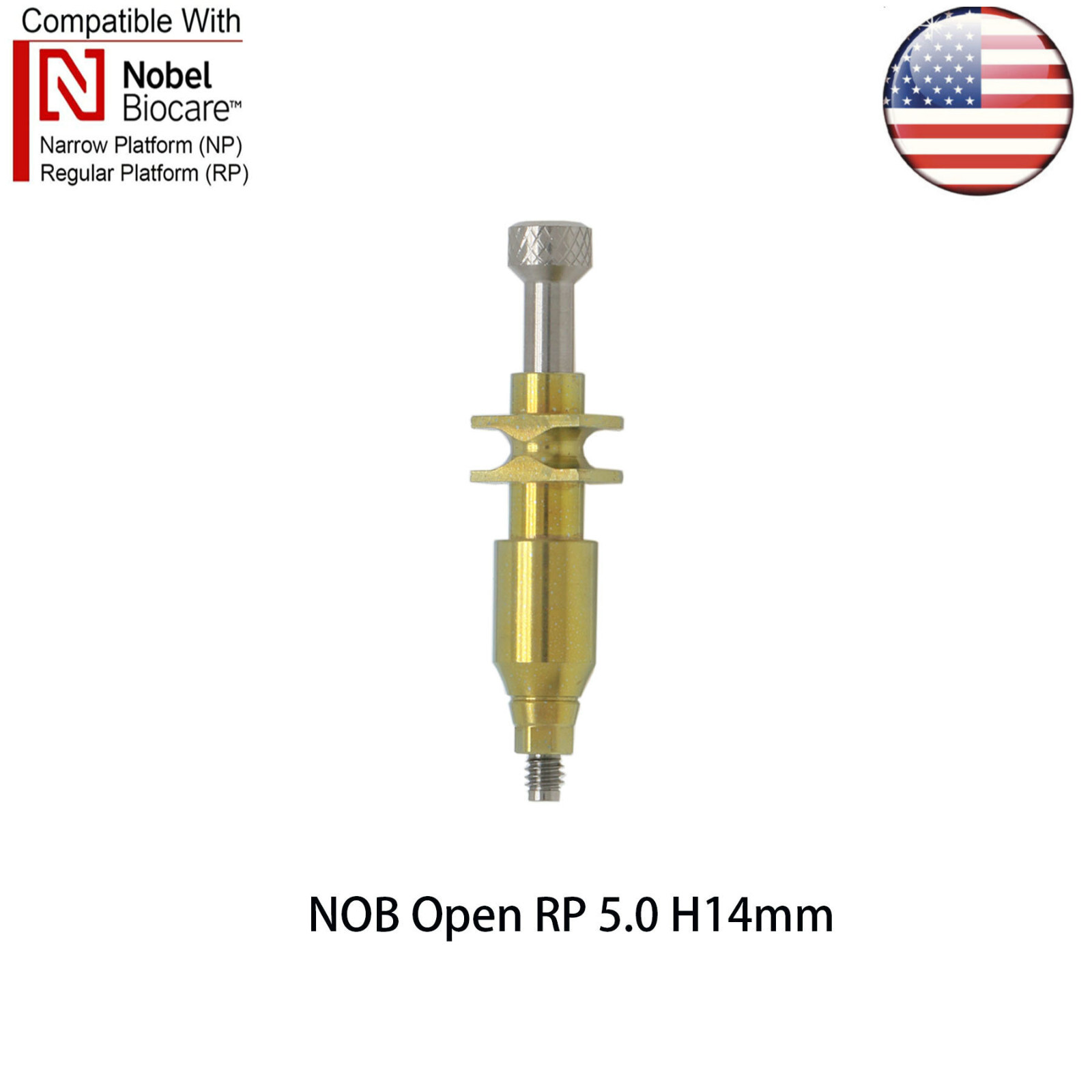 Dental Nobel Impression Coping Open/Colse Tray Conical Connection NP/RP Ø3.6/5.0