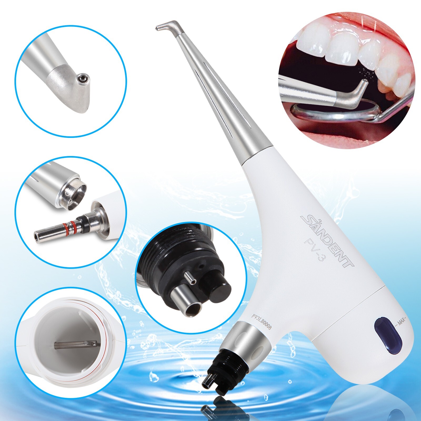 Dental dentist use Dental Jet Air prophy Polisher polishing Handpiece 4 Hole M4