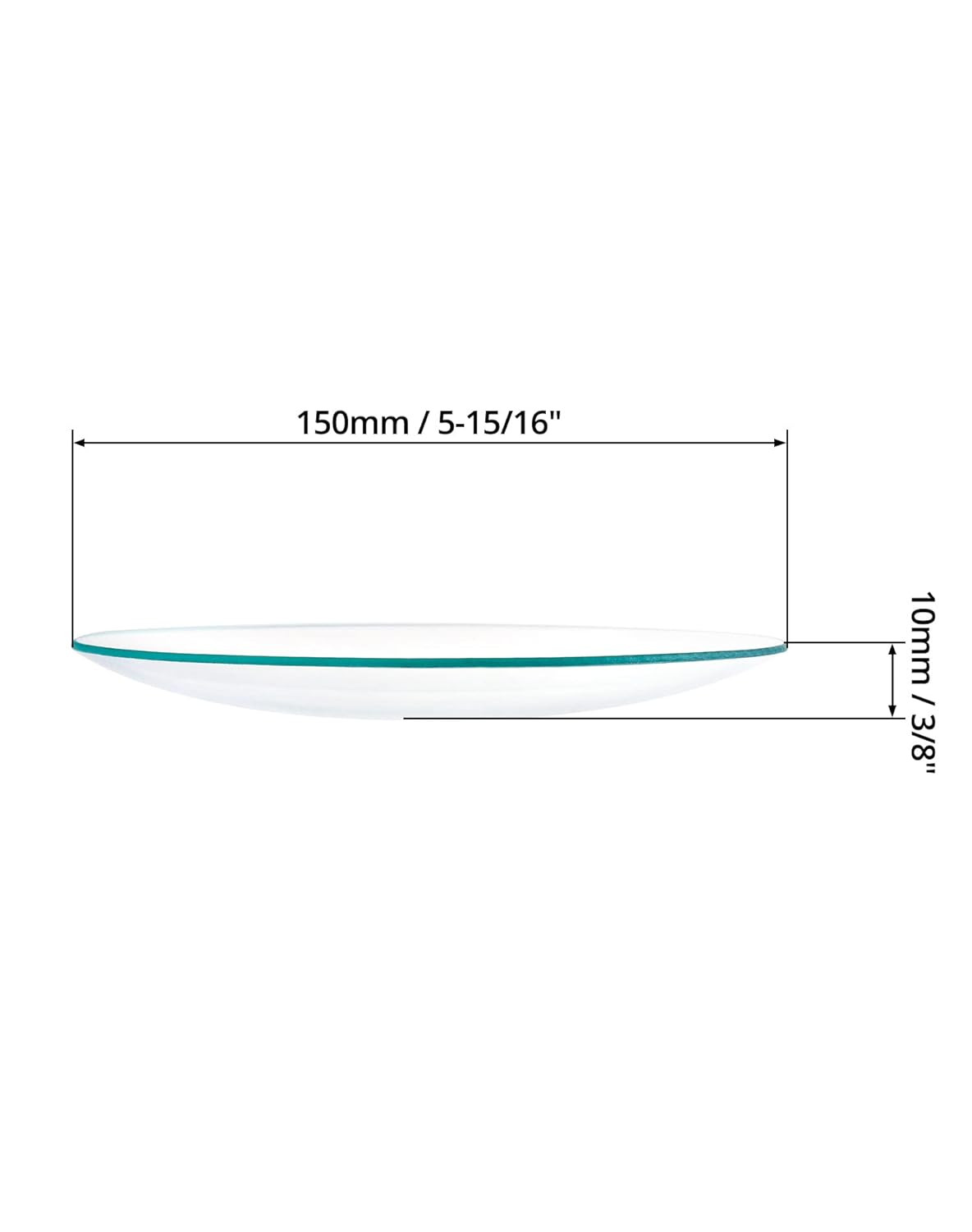 Watch Glass Beaker Cover, 4 Pack, 6″ (150Mm) Diameter, Cover Lids for Beakers &
