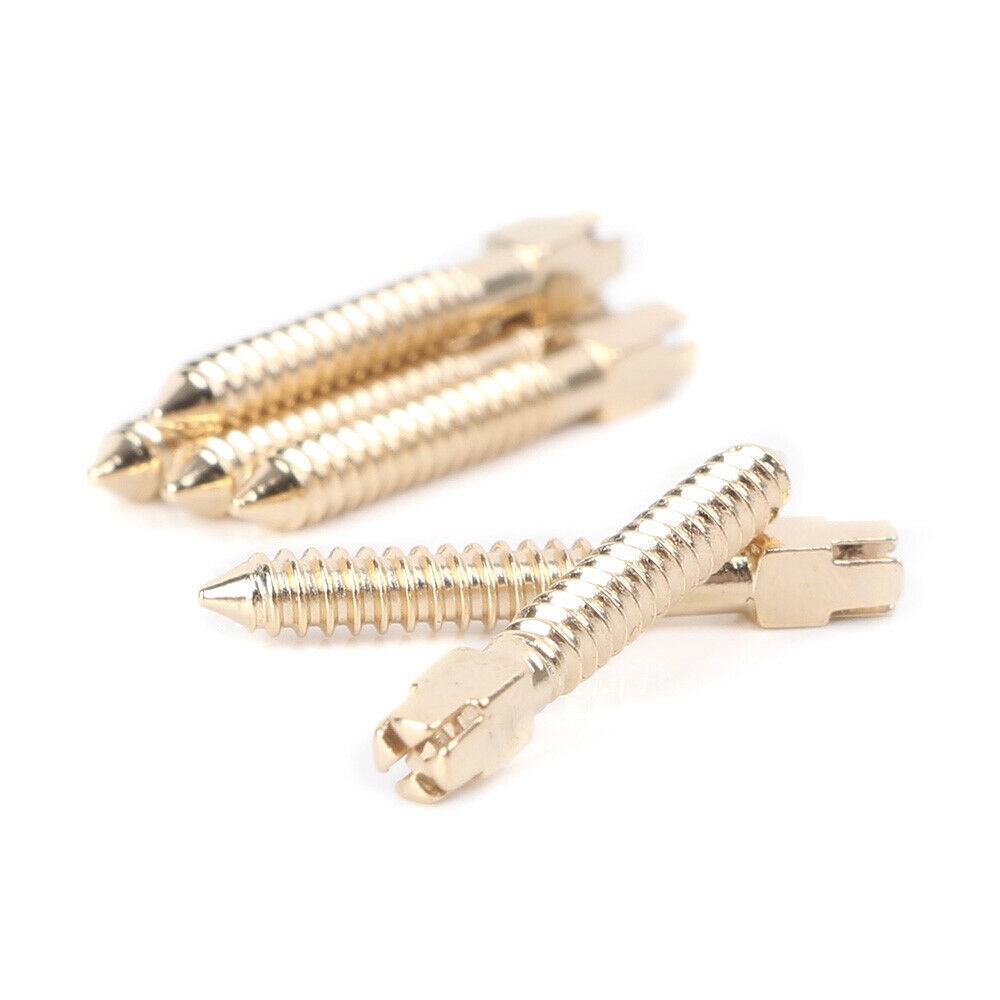 120/240Pcs Dental Screw Post Gold/Steel Plated Conical Root Canal Pins