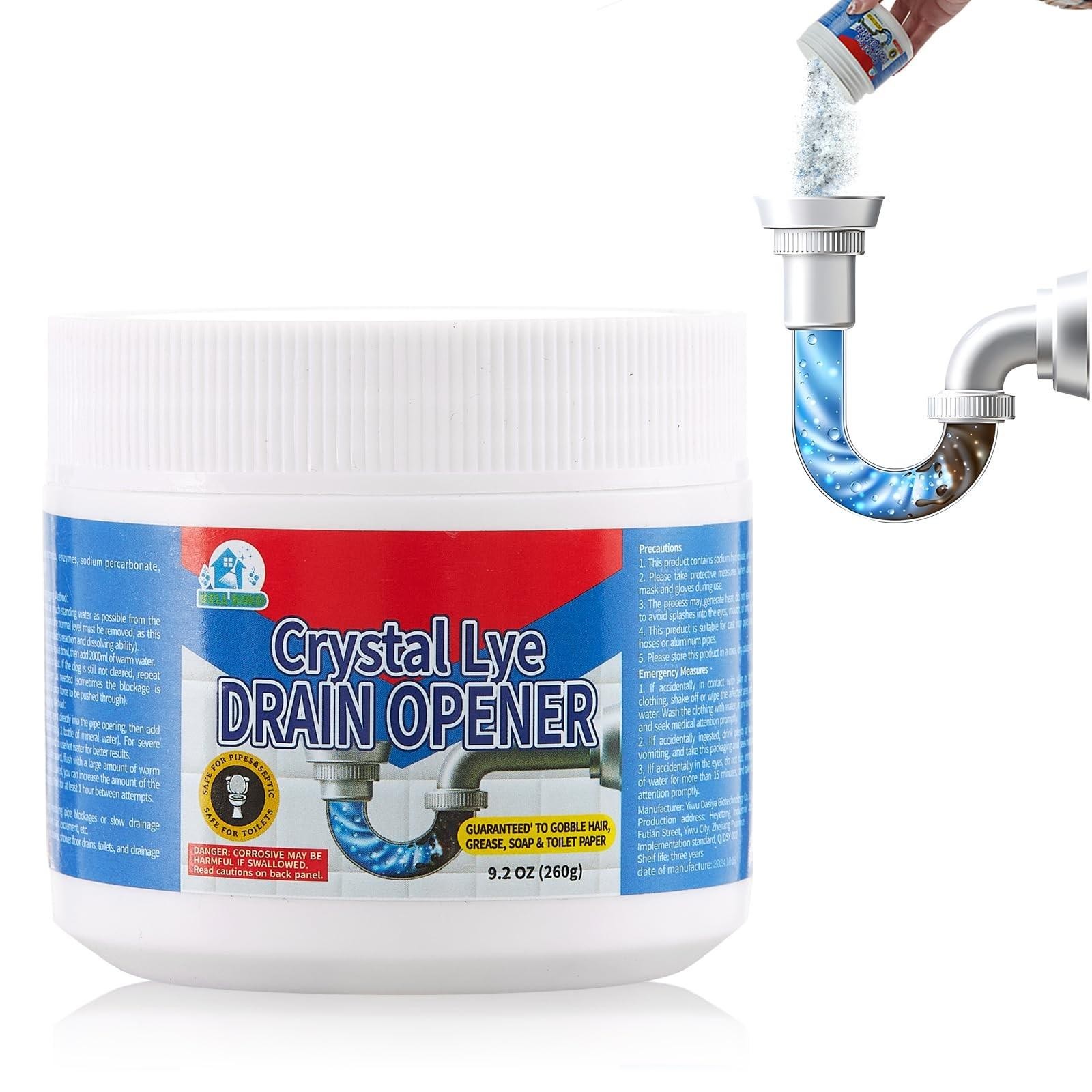 Bell Bird Drain Opener,powerful Unclogging,crystal Lye, Sodium 1 Psc