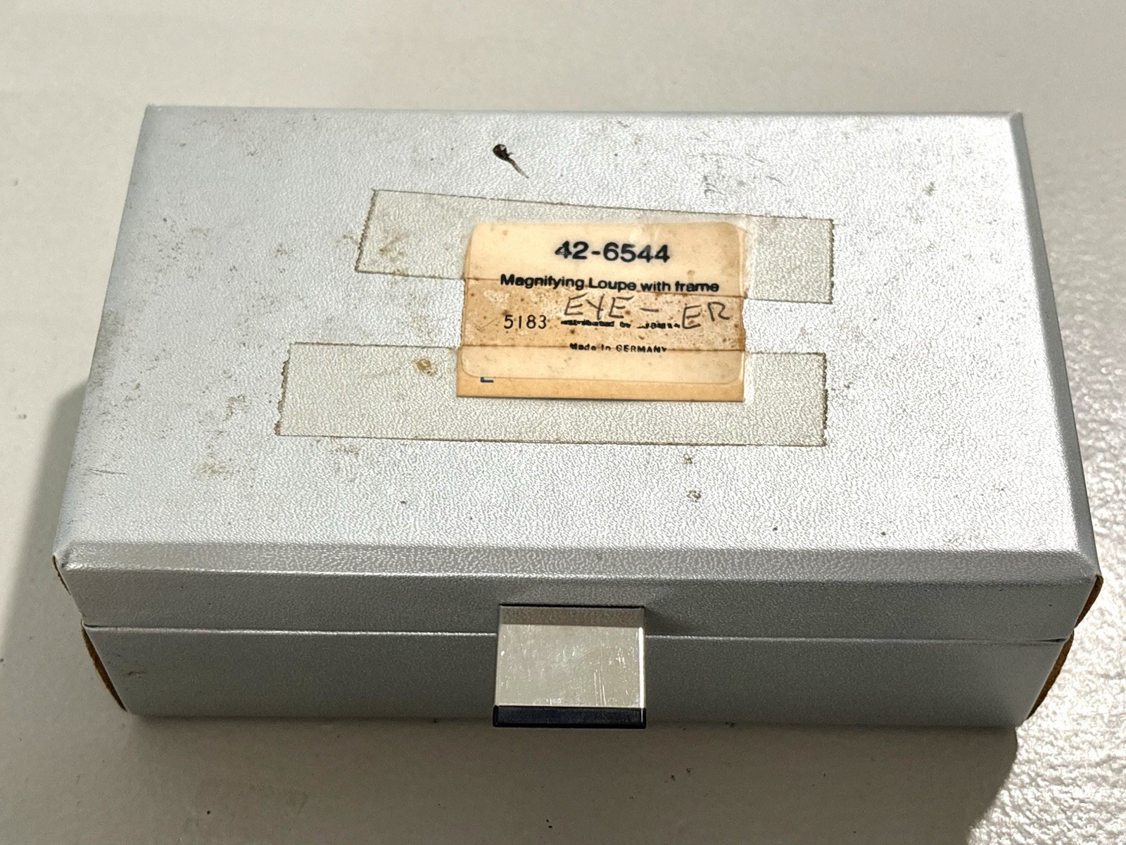 Vintage Binocular Loupe Glasses Clip-On Dental Optician Jeweler Germany W/ Case
