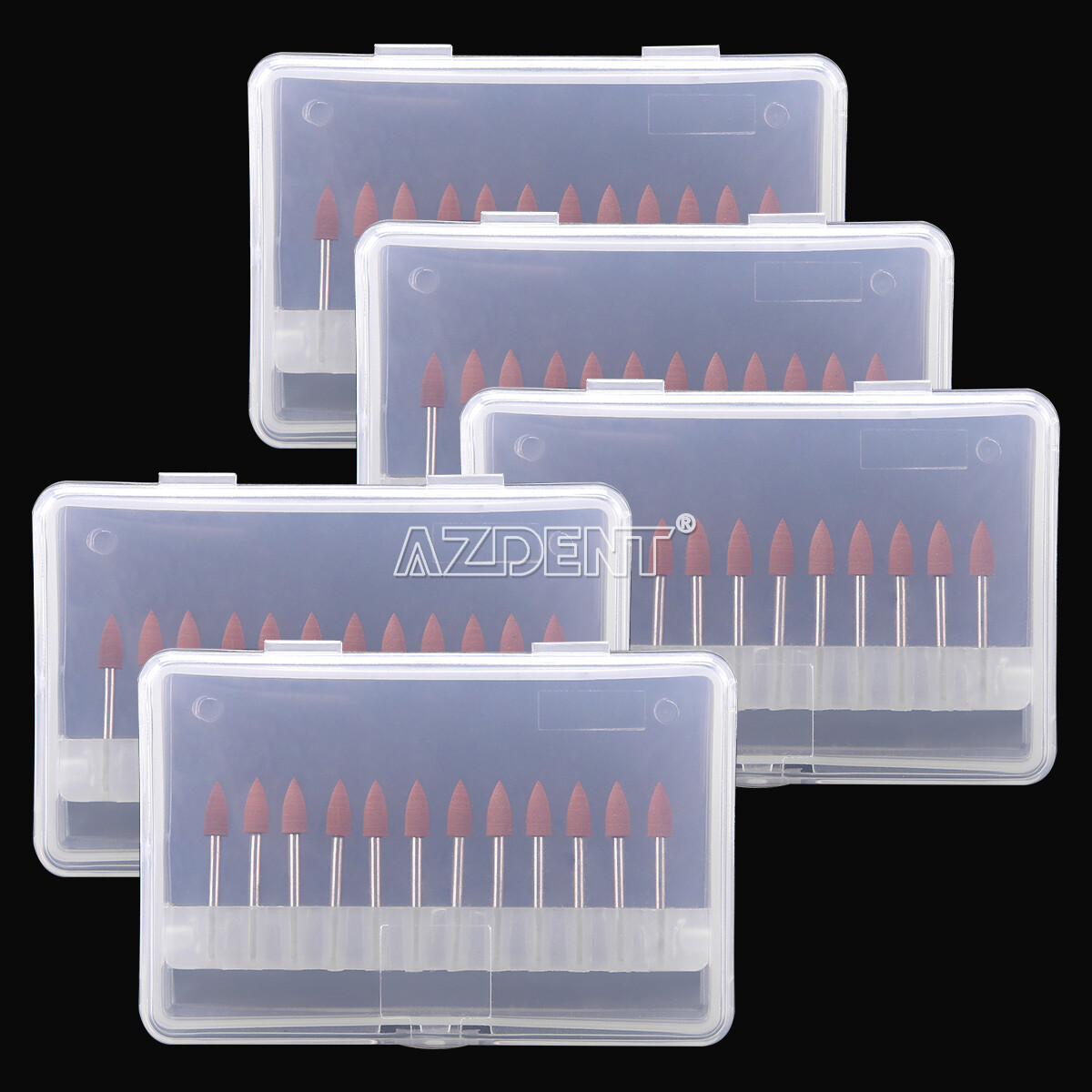 10packs Dental 0413 Brownie Polishers Bur FG 1.6MM Shank Mini Points AZDENT
