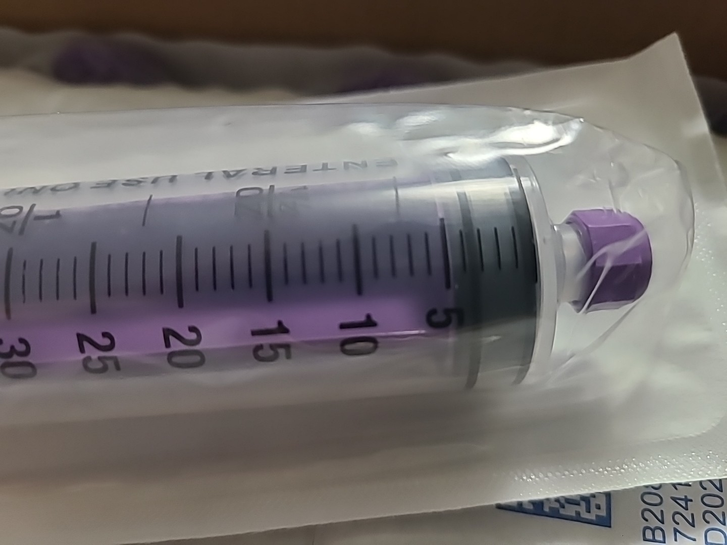 Lot of 20 Enteral Feed Flat Top Piston Syringe ENFit Tip #61-0126