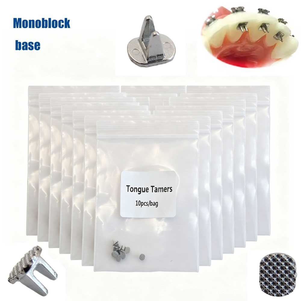 Dental Ortho Bite Turbos Openner Tongue Tamers Monoblock Bondable Hinge 10 Packs