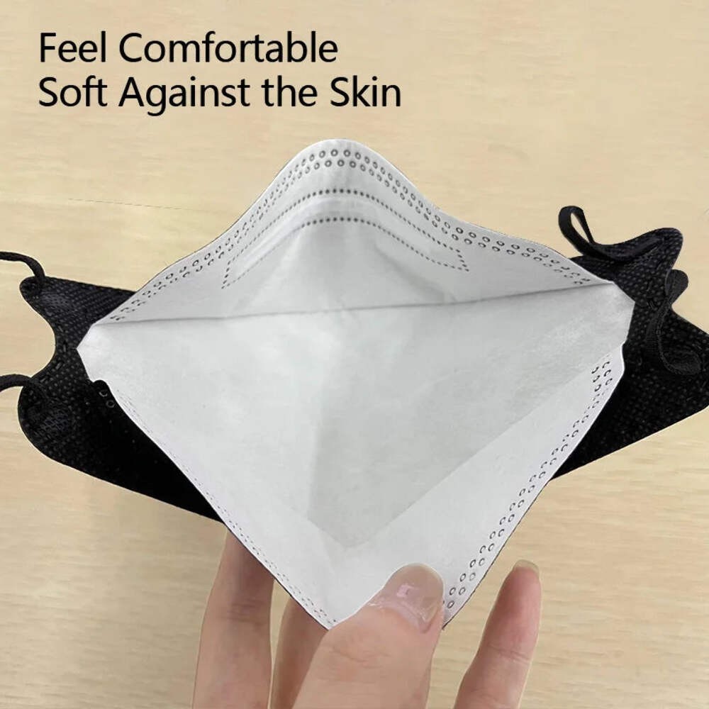 10–100 PCS KN95 Fish-Style Face Masks 4-Layer Anti-Dust Breathable Adult Protect