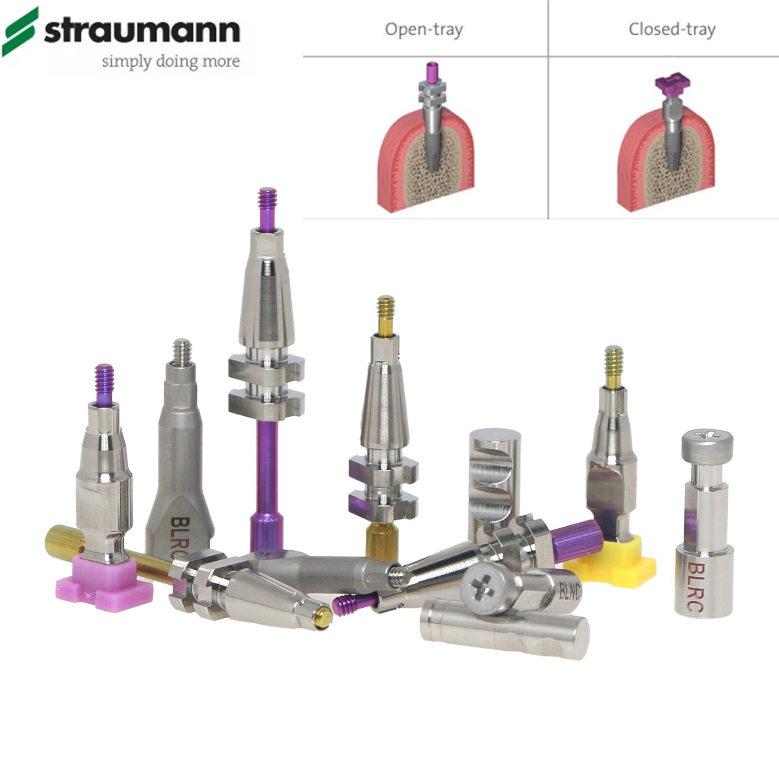 Straumann NC/RC Healing Abutment Closure Cap Scan Body Analog Impression Coping