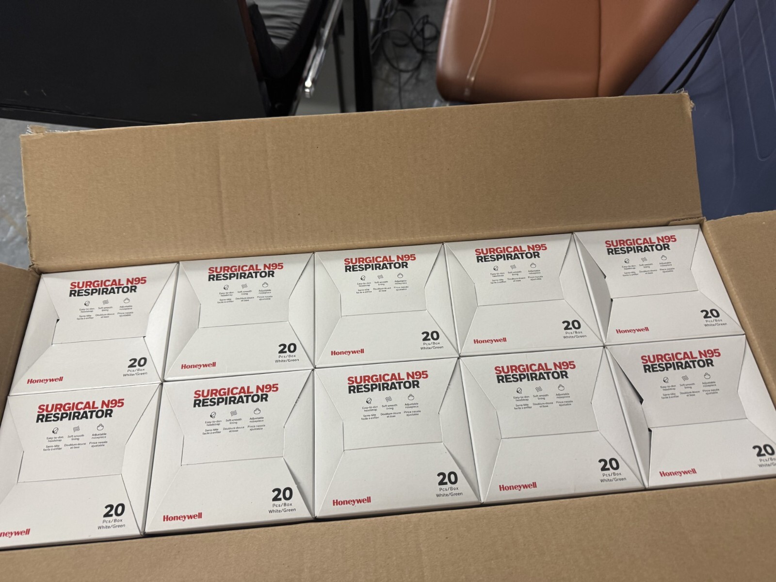 HONEYWELL SURGICAL N95 RESPIRATOR, SAFETY NIOSH-APPROVED,( CASE WITH 200 MASKS)