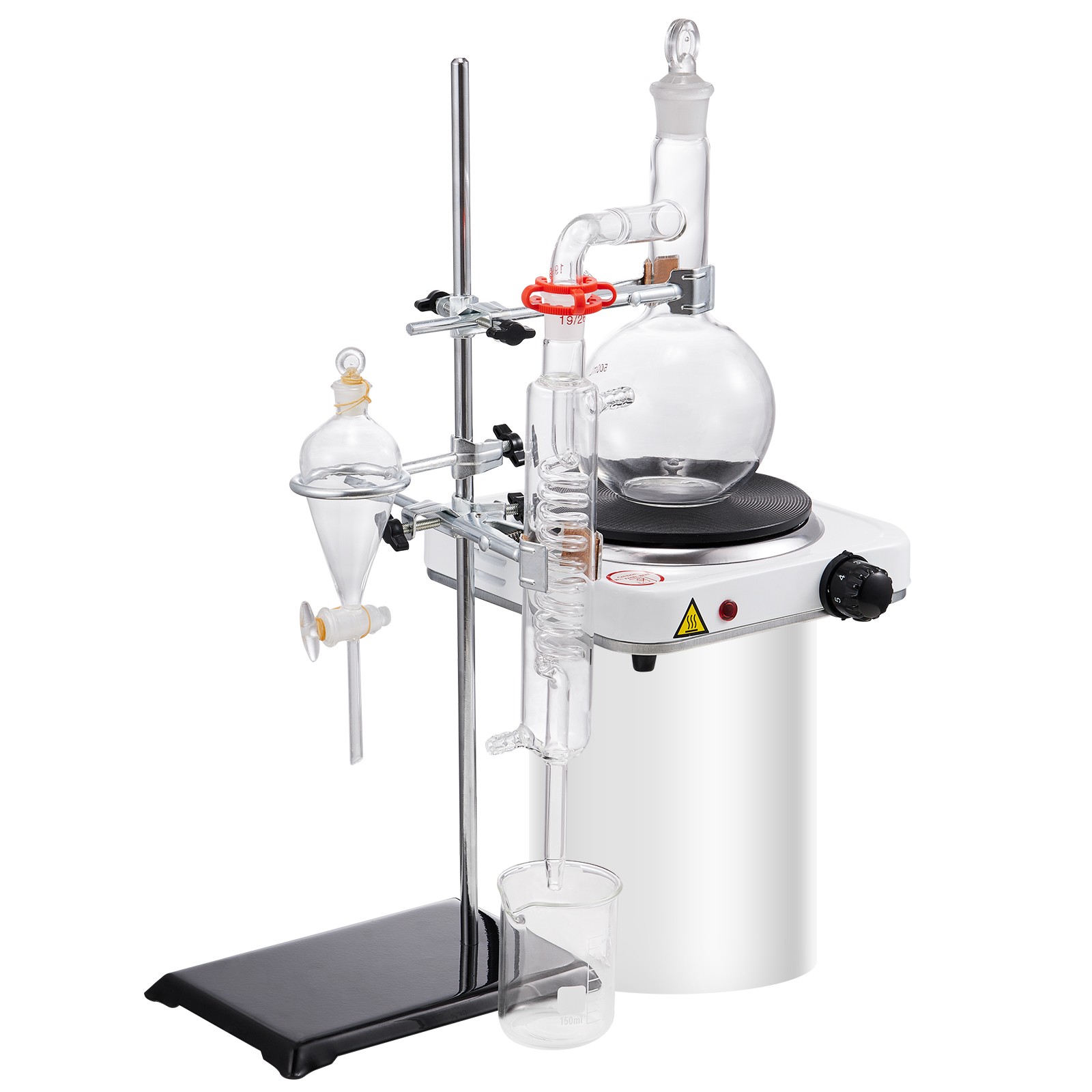 VEVOR Essential Oil Distillation Kit 500ml Distillation Apparatus 33 pcs Set