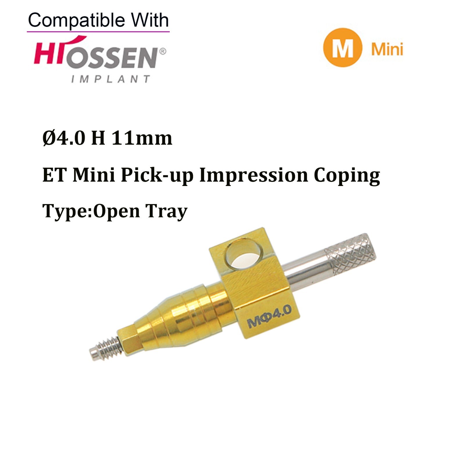 US Mini/Regular Open Tray Transfer Impression Coping for Hiossen Osstem