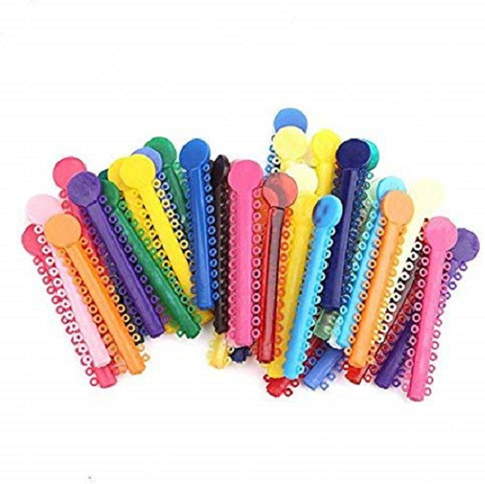 Dental Orthodontic Ligature Ties Elastic Rubber Bands Braces For Brackets 1040Pc