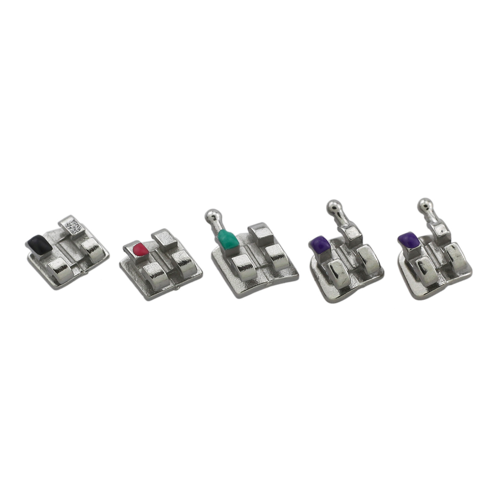 50 Kits Orthodontic Brackets Dental Metal Braces MIM Mini MBT 022 345 Hooks OC