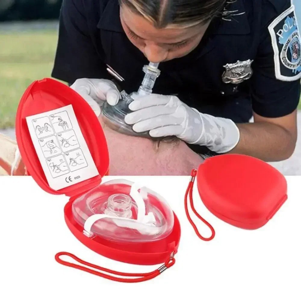 CPR Mask with One-Way Valve – First Aid Face Shield – With Bonus Pocket CPR Mask