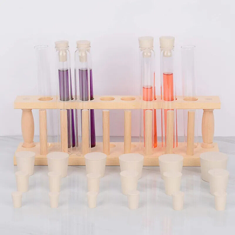 Various Sizes Rubber Stopper Laboratory Sealing Hole Stopper Tapered Flask Tube