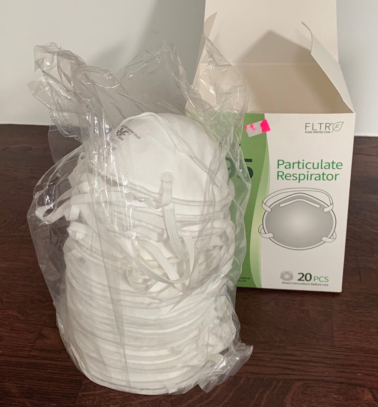 OPEN BAG FLTR NIOSH Certified 20 COUNT N95 Respirator Face Masks