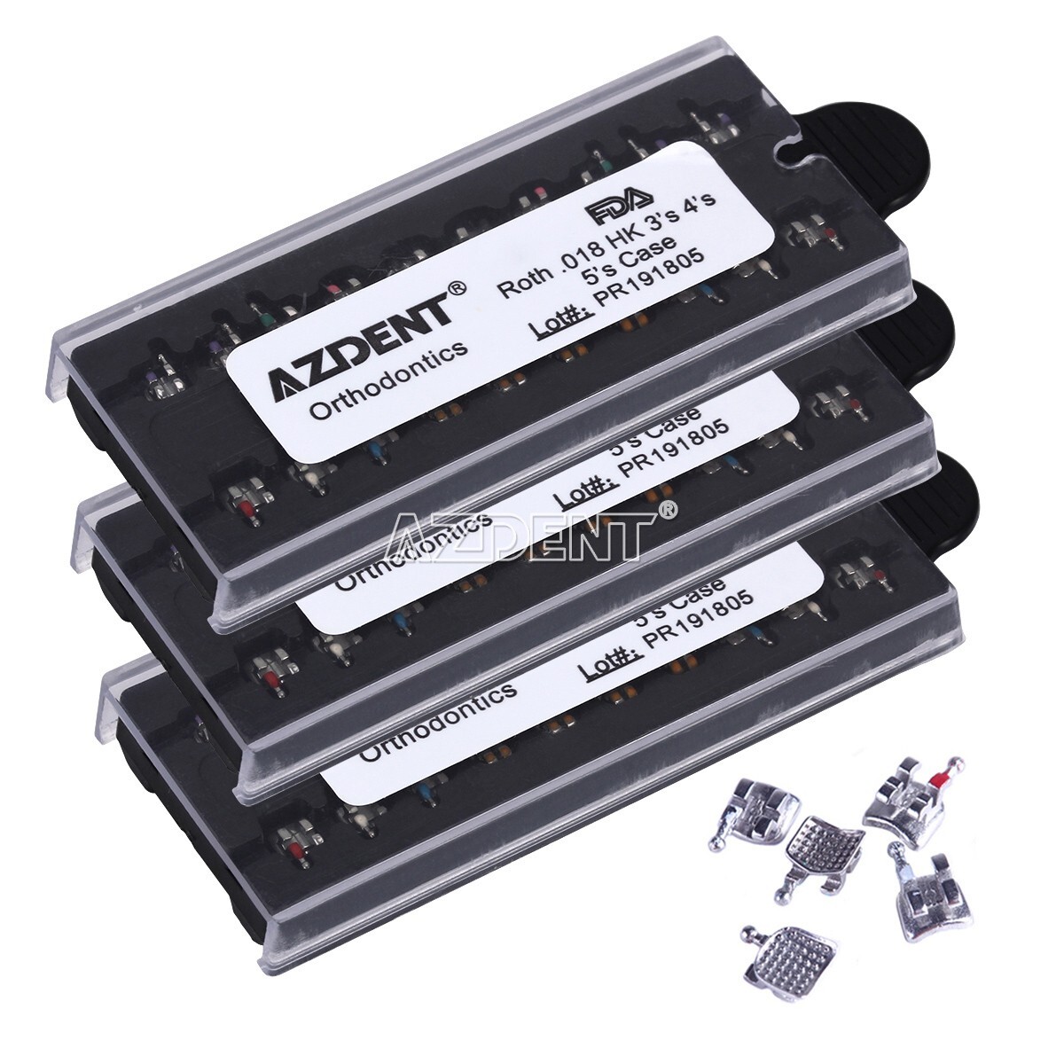 Dental Orthodontic Brackets Braces Mini Roth MBT 022/018 Hook3/345 MIM Monoblock
