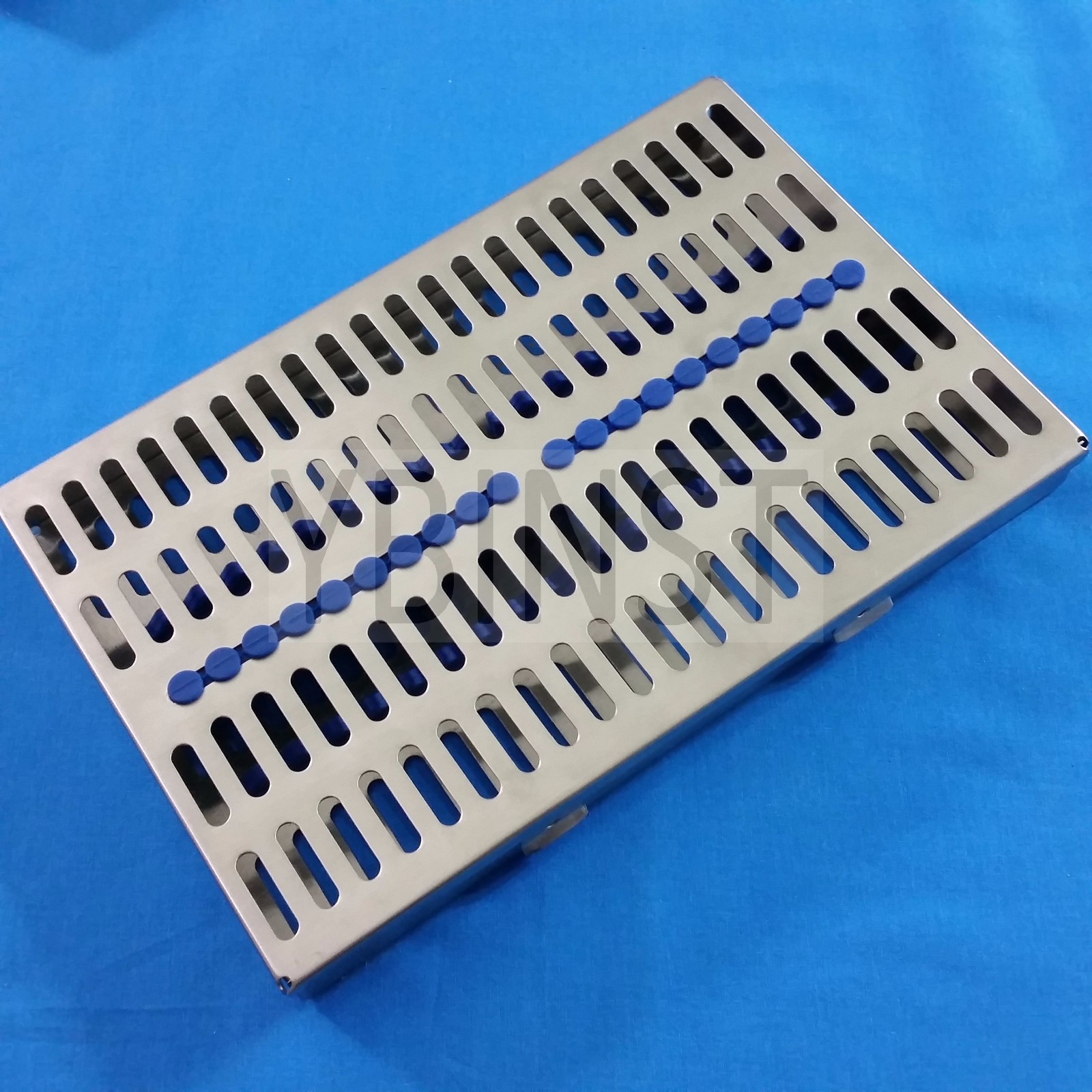 STAINLESS STERILIZATION CASSETTE RACK BOX FOR 20 SURGICAL DENTAL INSTRUMENTS