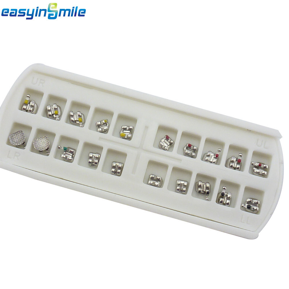 10Packs Orthodontic Metal Brackets Dental MINI Braces MBT/ROTH 022 Hook 3/345