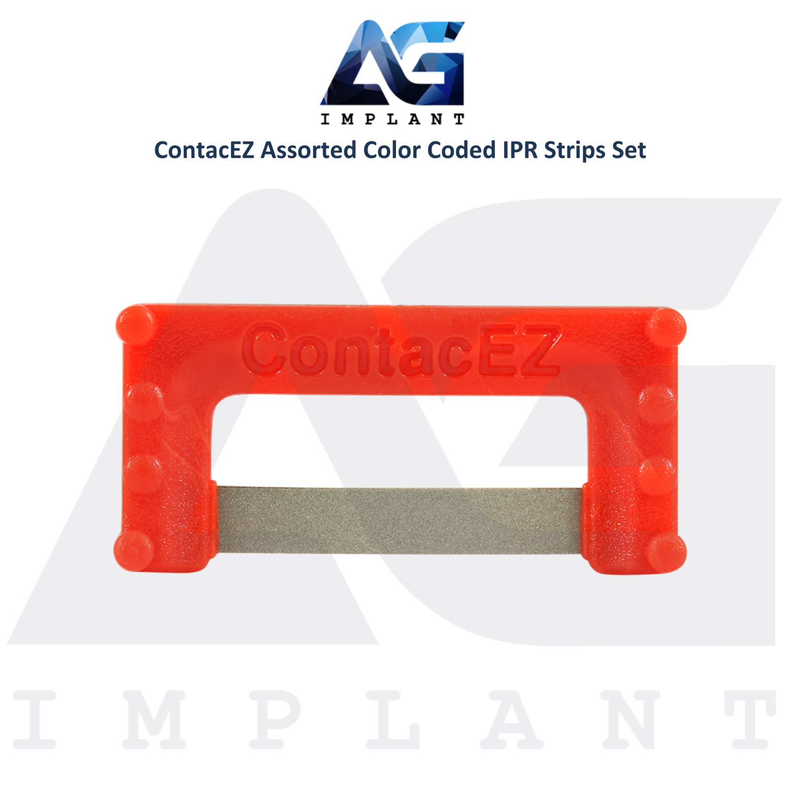 Assorted Color Coded Flexible Diamond Coated IPR Strips Set Stainless Steel