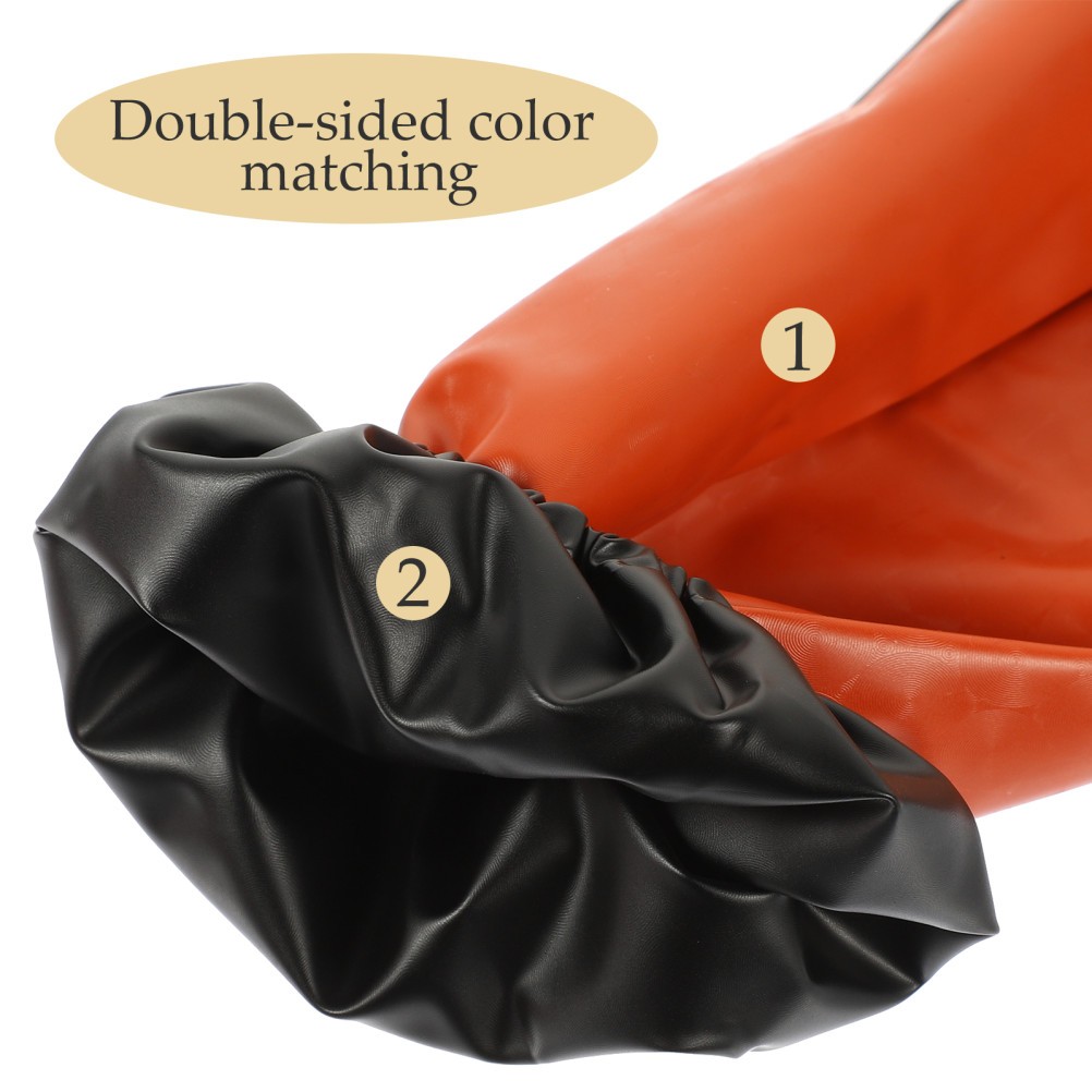 2 Pairs Waterproof PVC Working Sleeves Arm Covers for Kitchen and Home