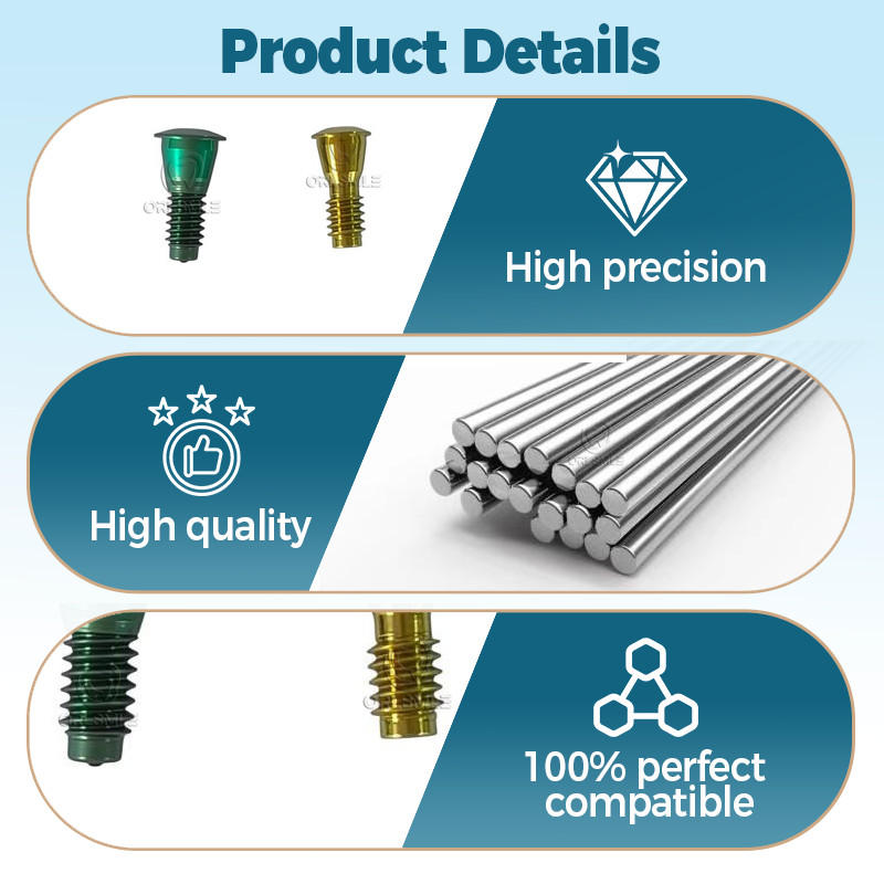 10Pcs Dental Closure Cover Screw Fits Hiossen Osstem TS Mini Regular
