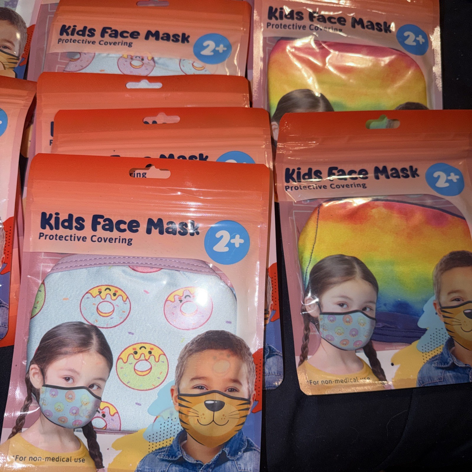 30 Cartoon 3D Kids Girls BFE 95% Protective 4 Layer Face Mask Disposable animal