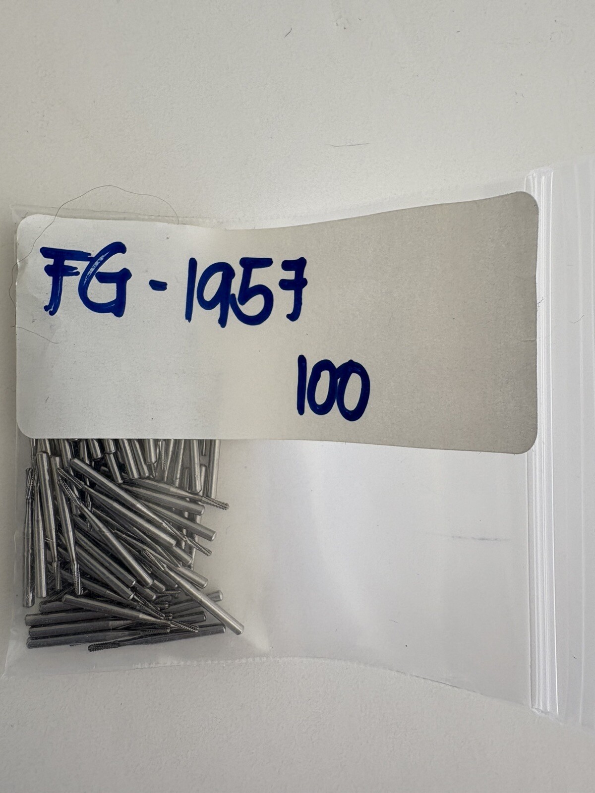 Bulk 100 PCS Carbide Bur Straight Fissure Round End Friction Grip 1957
