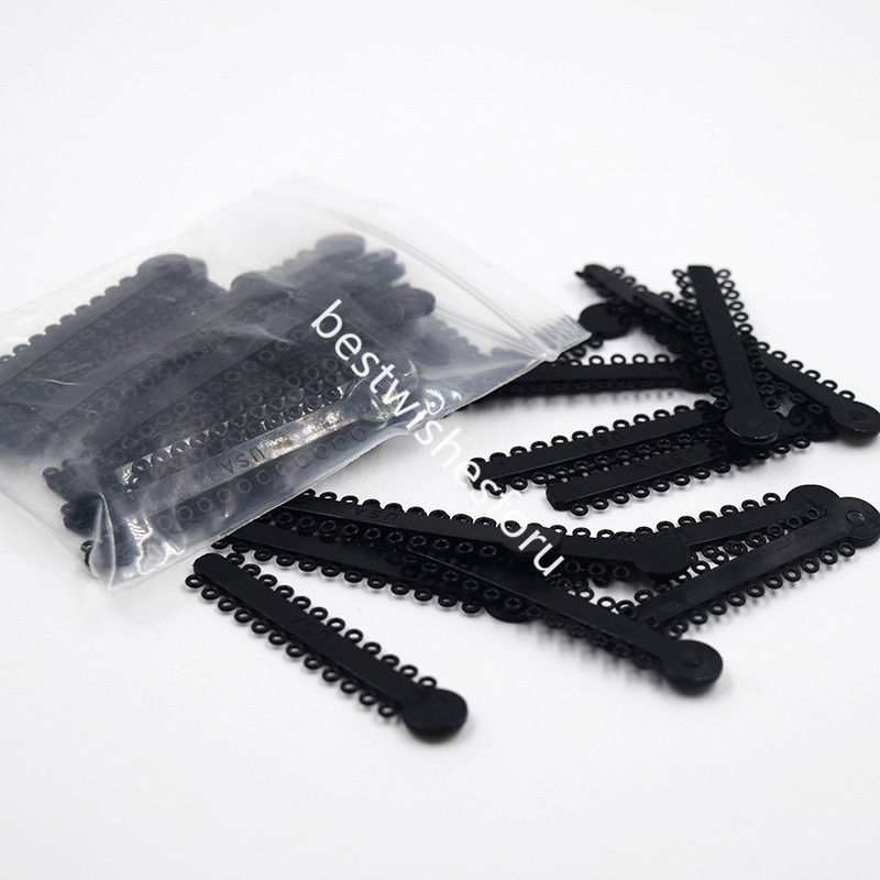 10 Bag Dental Orthodontic Ligature Ties Elastic Rubber Bands 1008 Pcs/Pack Black