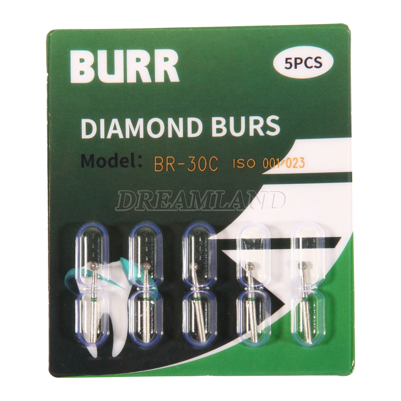 100pc Fresas de diamante Dental para agarre de fricción de pieza de mano de alta
