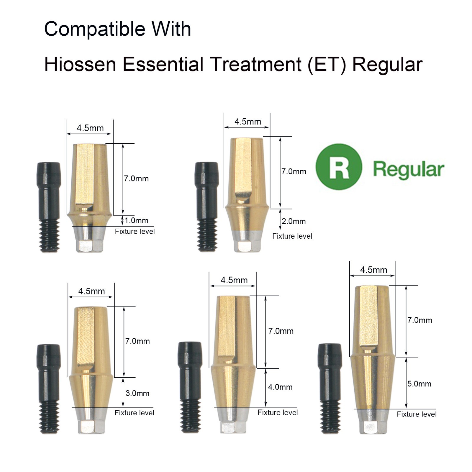 US Dental Osstem TS Hiossen ET Transfer Abutment Hex MINI/Regular