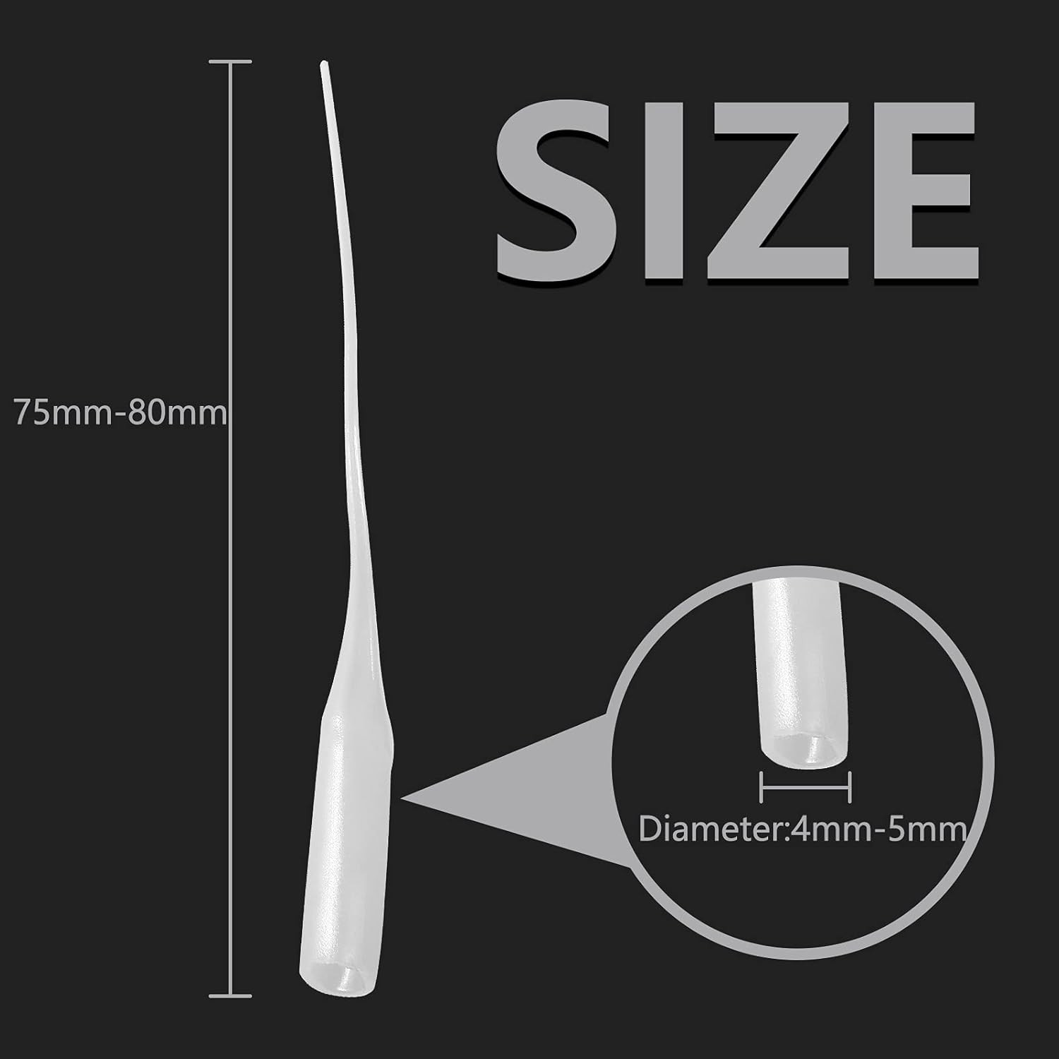 200Pcs Micro CA Glue Tips, Precision CA Applicator Tips Extender for DIY, Crafti