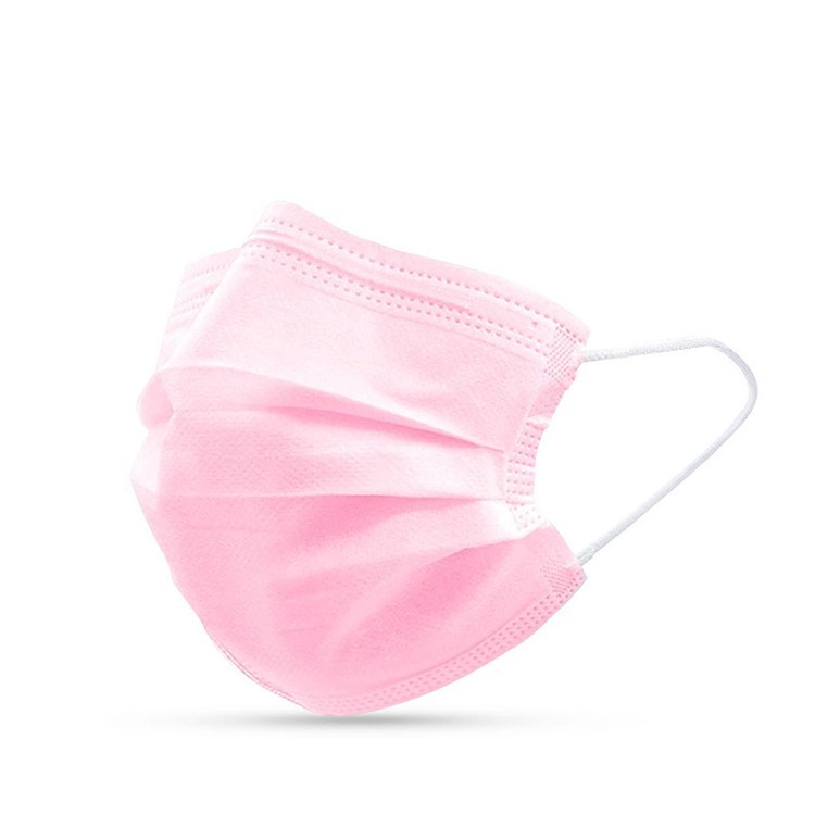 50pink + 50black NEW PROTECTIVE DISPOSABLE FACE MASK 3-LAYERS NON-WOVEN