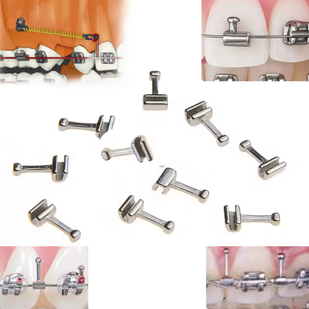 Dental Orthodontic Crimpable Hook Long/Medium/Short Stainless Steel 10pcs/pack