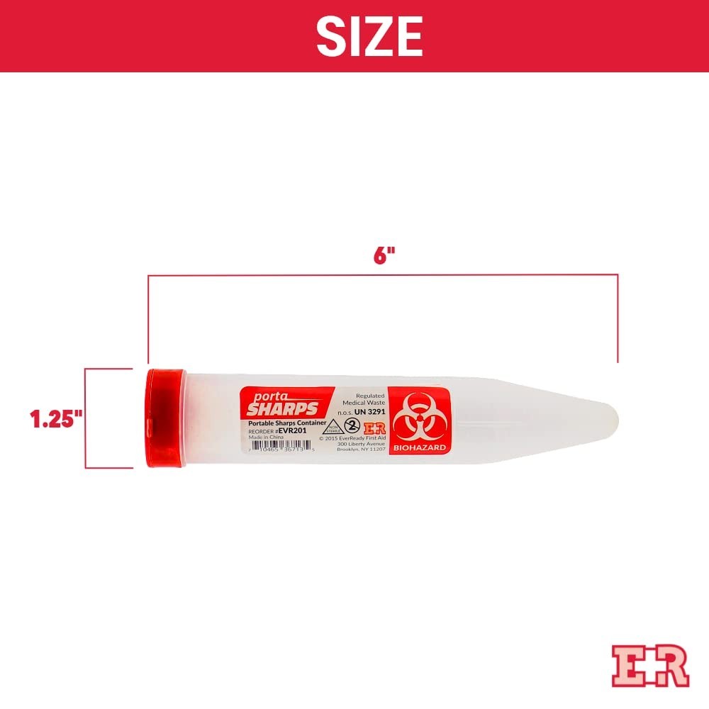 Portable Sharps Container with Locking Mechanism – 24 Count, Safe Disposal Solut