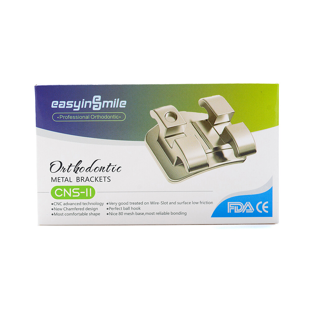 5Packs USA Orthodontic Metal Brackets Ⅱ Mini Roth 022 With Hook345 EASYINSMILE