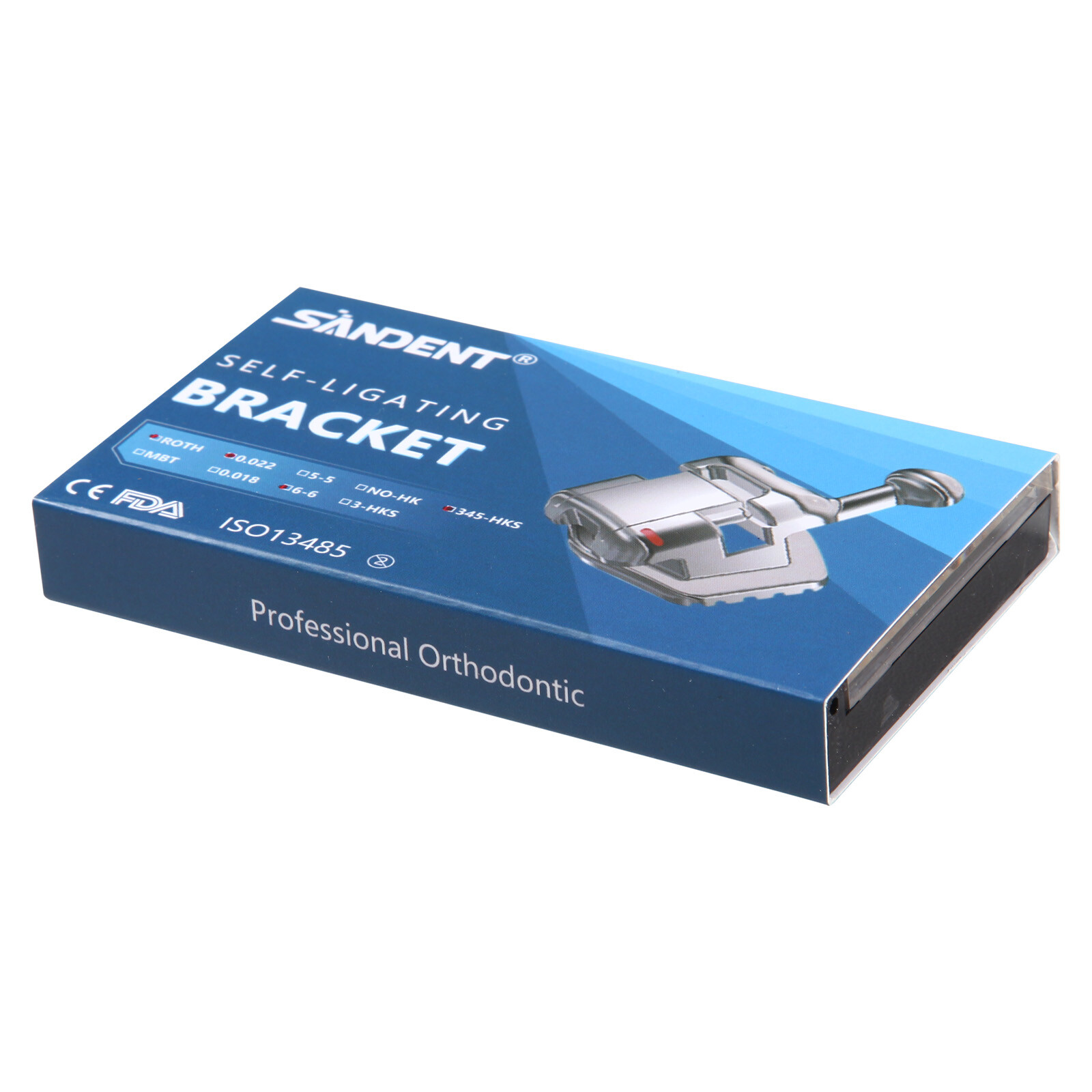 20 PCS Brackets de Ortodoncia Dental Autoligado Pasivo Roth 022 Ganchos 345 USA