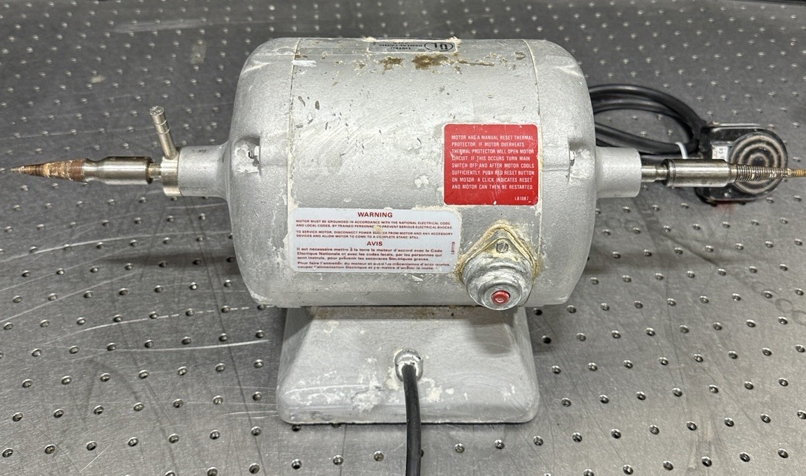 Baldor 353T Dental Polishing Lathe Dual Speed 1/4HP 115V w/ Foot Pedal