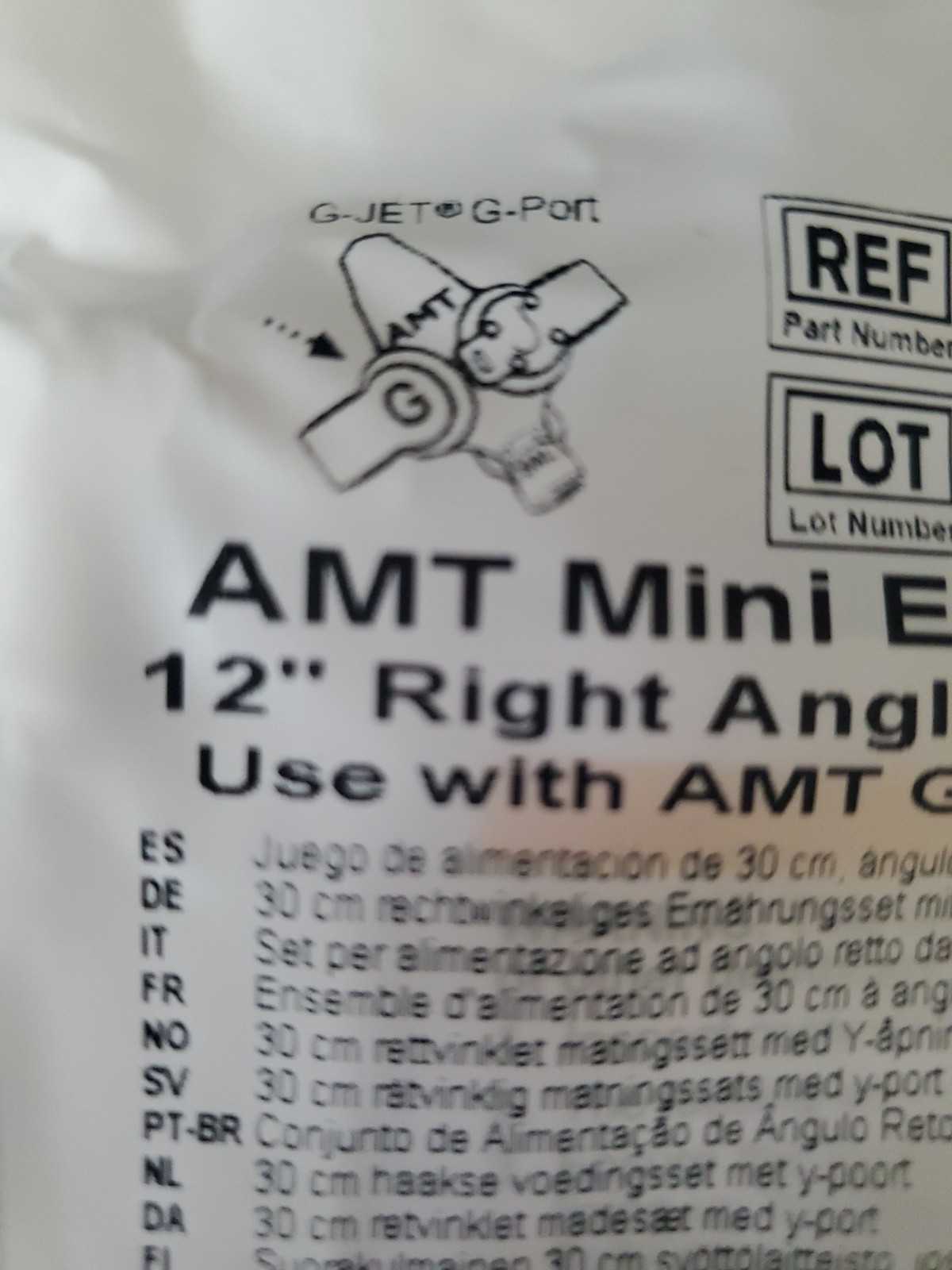AMT Mini Enteral Extension Set Dual ENFit Y-Port 6-1222-ISOSAF LOT OF 23